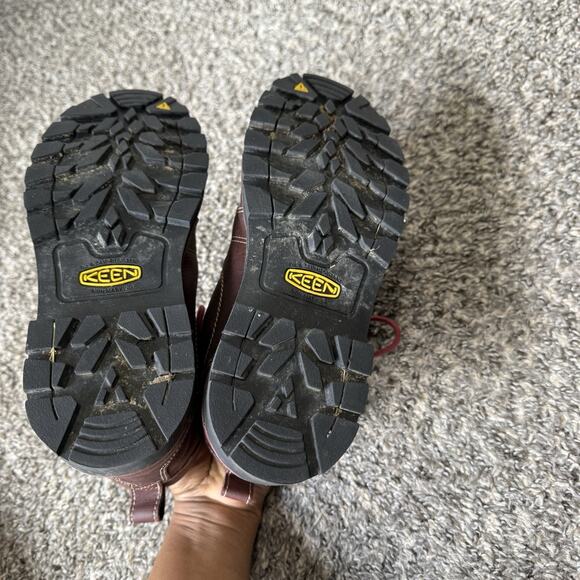 Keen Utility Boots Women Red Seattle Waterproof 6" Steel Toe Work Gorpcore Sz 7 - Picture 7 of 8